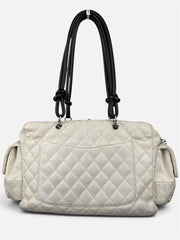 Chanel Cambon Large Python Reporter Bag