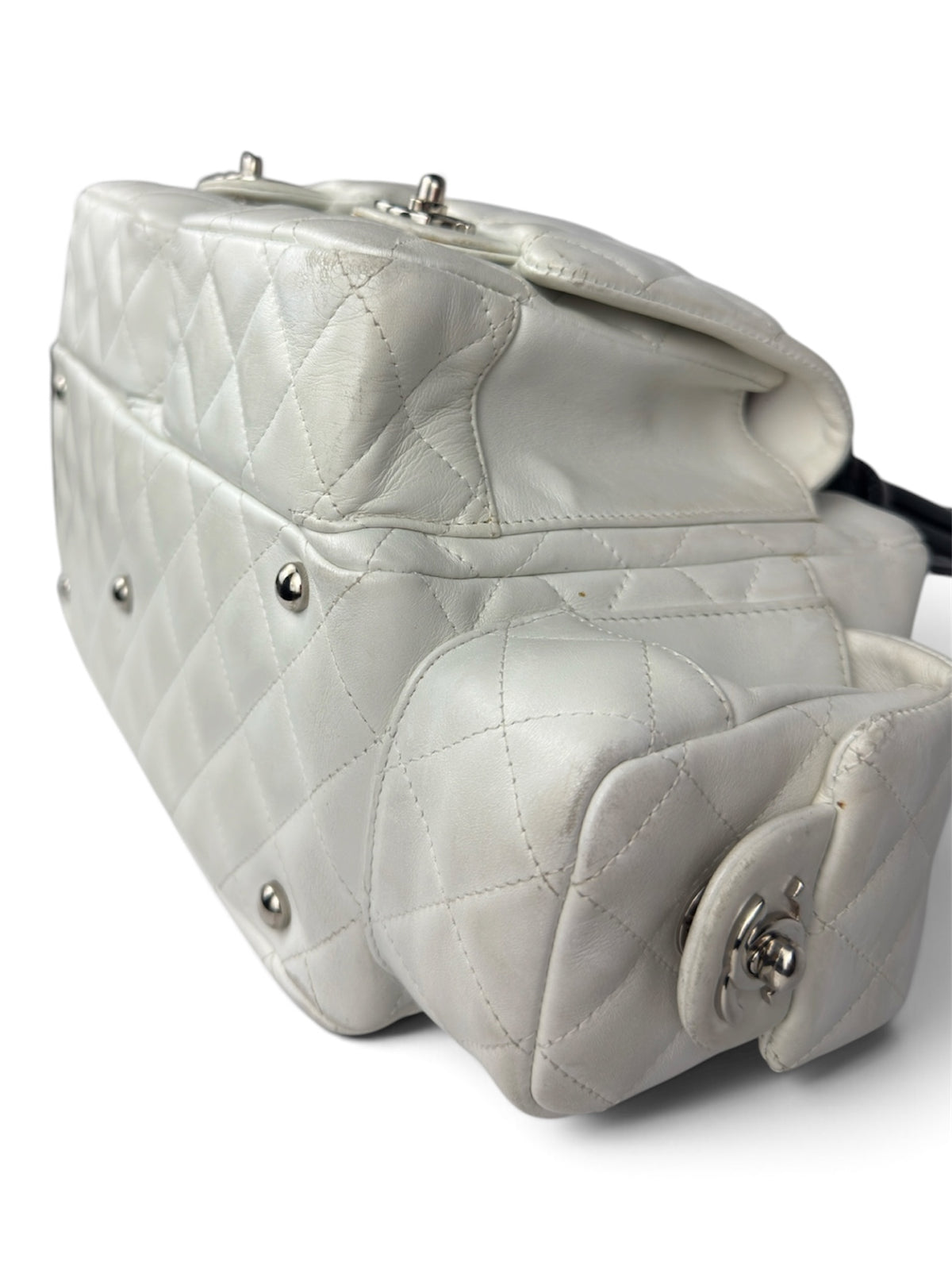 Chanel Cambon Small Reporter Bag Black/White