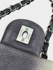 Chanel Grey & Ivory Ombré Caviar Jumbo Flap Bag