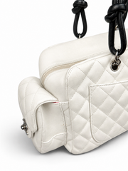 Chanel Cambon Small Reporter Bag Black/White