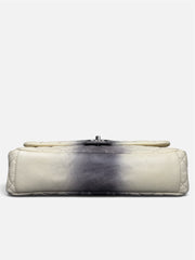 Chanel Grey & Ivory Ombré Caviar Jumbo Flap Bag