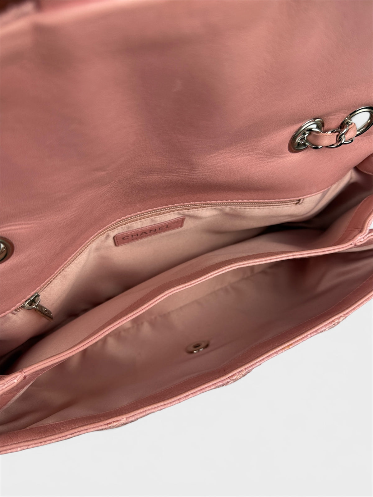 Chanel Baby Pink Python Ultimate Stitch Jumbo Flap Bag