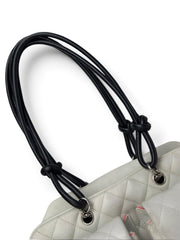 Chanel Cambon Small Reporter Bag Black/White