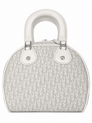 Dior AW04 White Glitter "Gambler" Bowling Bag
