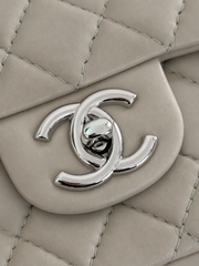 Chanel Classic Medium Double Flap Bag Creme/Pistachio
