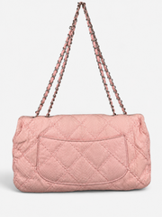 Chanel Baby Pink Python Ultimate Stitch Jumbo Flap Bag