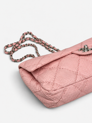 Chanel Baby Pink Python Ultimate Stitch Jumbo Flap Bag