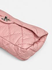 Chanel Baby Pink Python Ultimate Stitch Jumbo Flap Bag