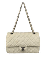 Chanel Classic Medium Double Flap Bag Creme/Pistachio