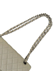 Chanel Classic Medium Double Flap Bag Creme/Pistachio